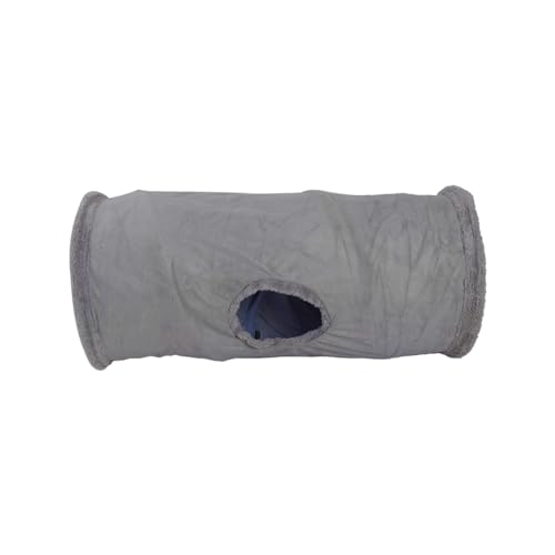 Faltbarer Katzentunnel, Katzenspielzeug, Spieltunnel, strapazierfähiges Wildleder, Knistertunnel mit Ball, 67 x 30 cm von Generisch