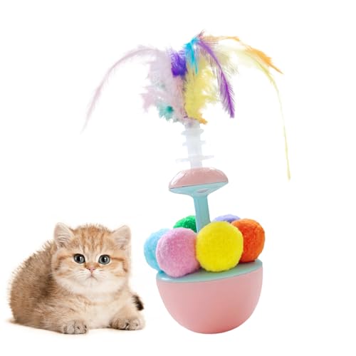 Federball -Katzenspielzeug, Federball Katze | Kätzchen Trainingsball - Katzenfeder Interactive Self-Play-Anreicherung Spielzeug für Innenkätzchen, die Langeweile beseitigen Federball -Katzenspielzeug, Federball Katze | Kätzchen Trainingsball - Katzenfeder Interactive Self-Play-Anreicherung Spielzeug für Innenkätzchen, die Langeweile beseitigen von Generisch