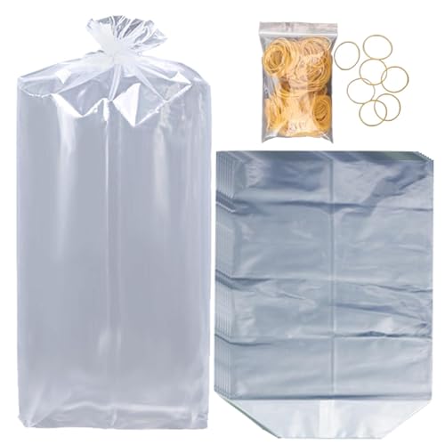 Fischtaschen zum Transportieren,Fischtransporttaschen - 50X transparente, auslaufsichere Beutel für lebende Fische,50X verdickte Versandtaschen für lebende Fische für Aquarien, Geschäfte, Angelplätze von Generisch