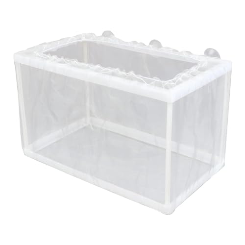 Fischzuchtbox, Aquarium Züchterbox | Aquarium Entlüftungsbox Mesh Box Fish Tank | Fry Hatchery, Fry Separation Net mit Saugnapf, Guppy Shrimp Farm von Generisch