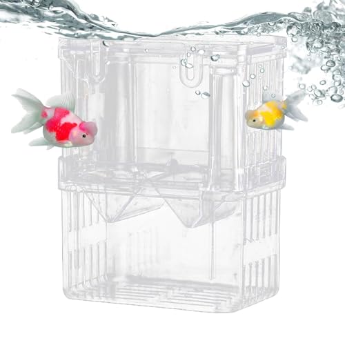 Fish Breeding Box, Small Large Tank Aquarium, Breeding Box for Fish Tank for Guppy,Tropical Fish, Fry Isolation,Double Layer Isolation Net,Floating Fish Incubator with Suction Cups von Generisch