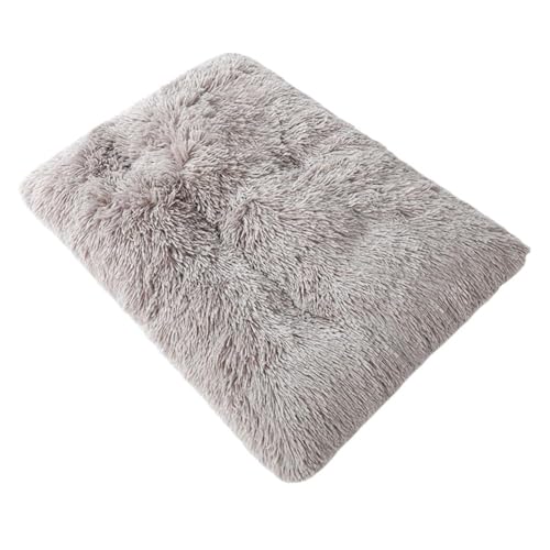 Flauschiges Hundekäfigbett, warme Hundeunterlage, weiche Hundebett-Matte, Winter, waschbar, Haustierhütte, Plüsch, Schlafmatte, flauschige Matte, Bettboden mit von Generisch