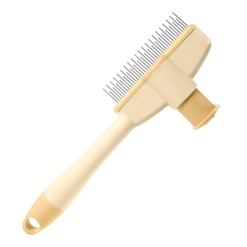 Flohkamm Für Hunde, Hunde Floh Entferner & Fellbürste Gegen Haarausfall, Sanfte Pflegebürste Mit Entriegelungstaste Und Zeckenentferner Für Kurzes Langes Dickes Haar Flohkamm Für Hunde, Hunde Floh Entferner & Fellbürste Gegen Haarausfall, Sanfte Pflegebürste Mit Entriegelungstaste Und Zeckenentferner Für Kurzes Langes Dickes Haar von Generisch