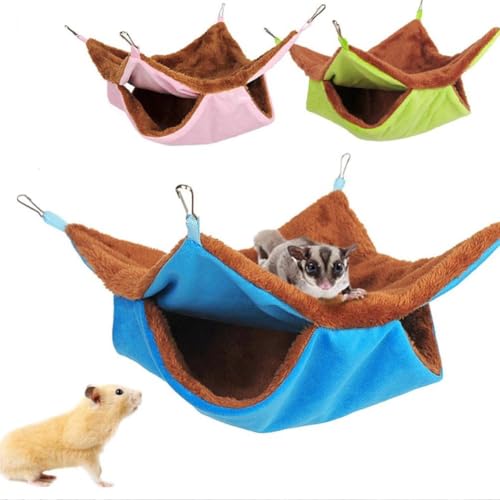 Frettchen-/Ratten-Hängematten-Set, Meerschweinchen-Versteck Bett, Frettchenkäfig-Zubehör, weiches Hamsterspielzeug, hängende Tunnel und Röhren, Rattenhängematte für Käfigzubehör, Verstecken, Spielen von Generisch