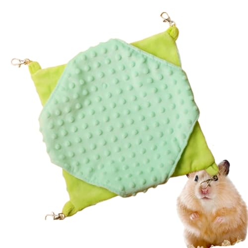 Frettchen-Hängematte für Käfig, kleine Haustier-Hängematte - Hamsterbett-Schlafsack | Hamster-Schaukel, doppellagige Chinchilla-Hängematte, Käfig-Nest-Häschen-Hängematte für Hamster, Eichhörnchen, Fre von Generisch