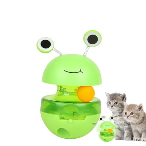 Frosch-Katzen-Leckerli-Spender,Frosch-Leckerli-Spender für Katzen, Leckerli-Puzzlespielzeug für Katzen, Interaktives Katzenspielzeug für Hauskatzen, Slow Feeder Leckerli-Spielzeug, Katzen-Puzzle-Futte von Generisch