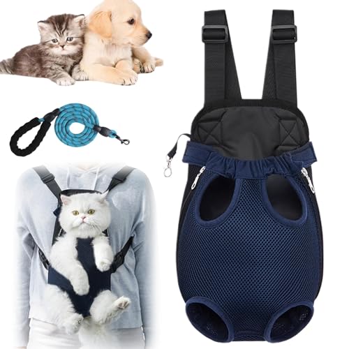 Furry Pawsy Tragetasche, pelzige Pawsy Katzentragetasche, verstellbarer Haustier-Katzen-Brustrucksack, Haustier-Reisetasche, verstellbare Haustier-Vordertasche, Reisetasche, tragbare Katze (M), von Generisch