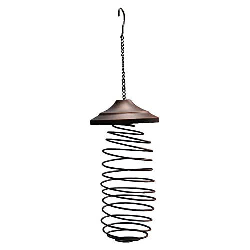 Futter Eichhörnchen Feeders Energy Meisenknödel Hanging Feeder für Feeder für den Garten im Freien Für Vögel Mit Dach (Black1, One Size) von Generisch