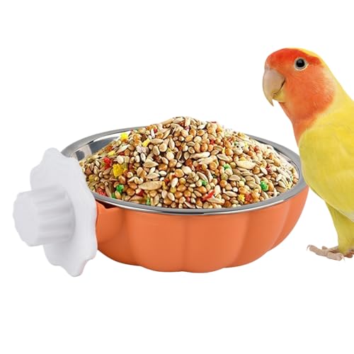 Futter- und Wassernapf für Papageienkäfig, auslaufsicher, Edelstahlschale für Sittiche, Outdoor, Nymphensittiche, Nymphensittiche, Trinken, Fütterung, für den Innenbereich Futter- und Wassernapf für Papageienkäfig, auslaufsicher, Edelstahlschale für Sittiche, Outdoor, Nymphensittiche, Nymphensittiche, Trinken, Fütterung, für den Innenbereich von Generisch