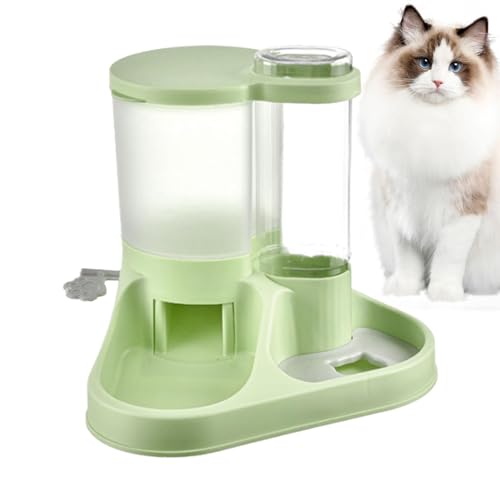 Futterautomat und Tränke Set für Hunde, Futterspender und Wasserspender | 2-in-1 Automatisches Futter-Set für Haustiere | Futterautomat mit großer Öffnung für Katzen, Hunde von Generisch