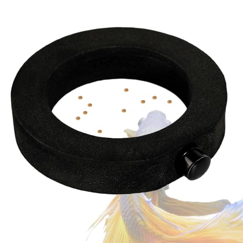 Futterring Aquarium | Fisch Futterring | Magnetischer Betta Feeder Ring | Aquarium Feeder Ring Schwimmender Fisch Futterring Schwamm Fisch Futter Feeder Betta Futterring Fisch Tank Futterring von Generisch