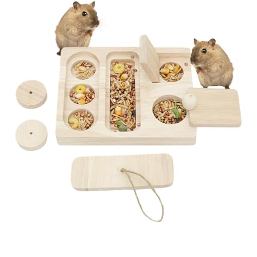 Futterspielzeug aus für kleine Haustiere | Multi-Grid Hamster Futternapf, Multi-Grid Igel Futter Tablett für Landschaftsbau Ornament von Generisch