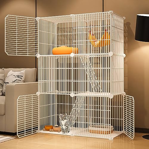 Generic Katzenkäfige für den Innenbereich, große Katzenkiste, DIY Haustier-Laufstall, Katzenhaus, Kätzchengehege, abnehmbar, extra Katze, großer Übungsplatz, ideal für Katzen, Schwarz/Weiß (Farbe Generic Katzenkäfige für den Innenbereich, große Katzenkiste, DIY Haustier-Laufstall, Katzenhaus, Kätzchengehege, abnehmbar, extra Katze, großer Übungsplatz, ideal für Katzen, Schwarz/Weiß (Farbe von Generisch