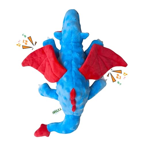 Generic YXYANI Haustierspielzeug, Fliegender Drache Quietschendes Hundespielzeug, quietschende Drachenflügel und quietschendes Papier, weiches Plüschspielzeug für Hunde, saubere Zähne, drinnen und von Generisch