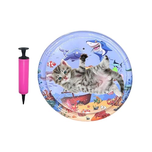 Generico Kühlmatte für Katzen, interaktives rundes Wasserbett für Katzen, Spielkissen für Boden, Pool, Schwimmen, Sommer, , Reisen im Freien Generico Kühlmatte für Katzen, interaktives rundes Wasserbett für Katzen, Spielkissen für Boden, Pool, Schwimmen, Sommer, , Reisen im Freien von Generisch