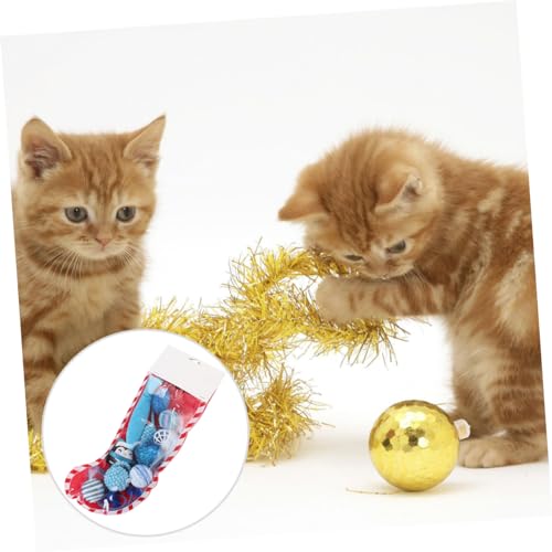 Generisch 10-Teiliges Set lustige Katze Katzenrad Kätzchen kratzbaum für Katzen interaktives katzenspielzeug Interactive cat Toy Katzenbedarf Zubehör für Katzenspielzeug Plüsch von Generisch