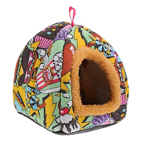 Generisch 1Stk kleines Haustiernest Hamster Nest Pet Nest Small Pet Bed Portable Pet Bed Hamsterbereicherung Hamster-Snacks Schlafsack warmes Haustiernest Haustier warmes Segeltuch von Generisch