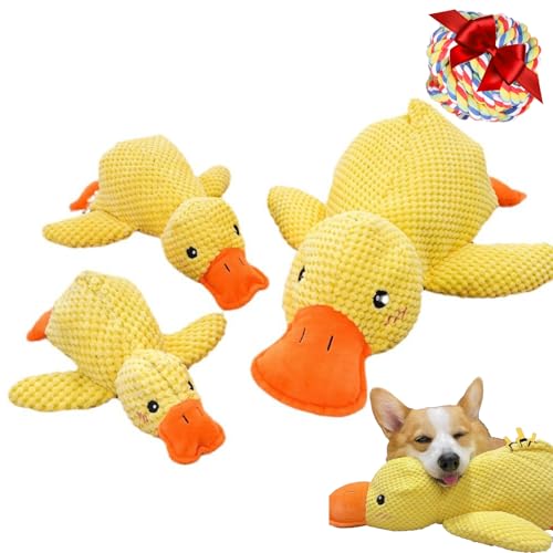 Generisch Anti Stress Ente Hund, Anti Stress Ente FüR Hunde, Pfotemnound Ente, Pfotemnound Anti Stress Ente, Antistressente FüR Hunde Pfotemnound, Hundespielzeug UnzerstöRbar Anti-Stressente (s+m+l) von Generisch