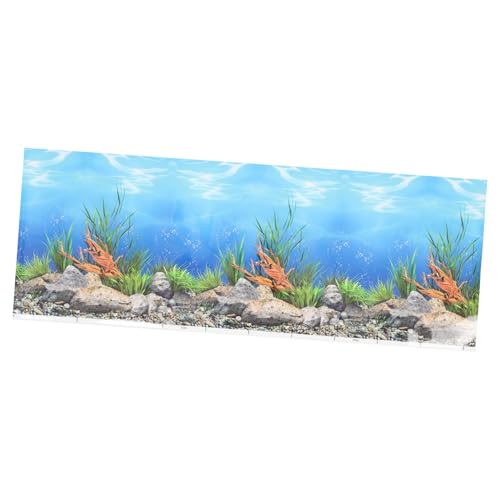 Generisch Aquarium-Hintergrundpapiermalerei Pumpe Aquariumheizung Schwämme Selbstklebende Aquarium Aufkleber Hintergrundbild für Aquarium Aufkleber für Fischbecken Aquarium 3D-Hintergrund von Generisch