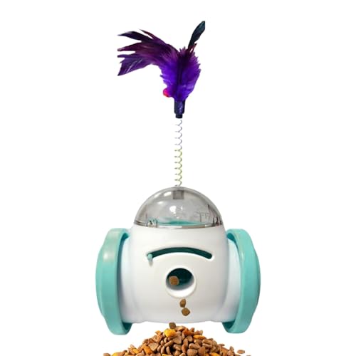 Generisch Ball Food Dispensing Pet Toy, Dog Ball Food Leaking Toy, Animal Ball Food Dispenser, Cat Treat Dispensing Toy, Interactive Dog Treat Dispenser, Ball Cat Food Toy for Training von Generisch