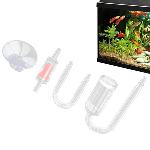 Generisch CO2-System für Aquarien, CO2-Aquarium-Set | Pflanzen-CO2-Maker-Kit,CO2-Glasreaktor für verbesserte Blasendispersion für Aquarien und Aquarienpflanzen von Generisch