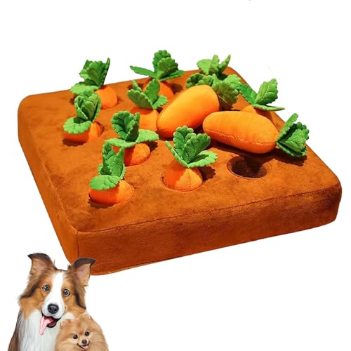 Generisch Carrot Patch Katzenspielzeug, Carrot Catnip Toy, Interaktives Federspielzeug für Wohnungskatzen, Cat Carrot Patch, Carrot Catnip Cat Toys (A) von Generisch