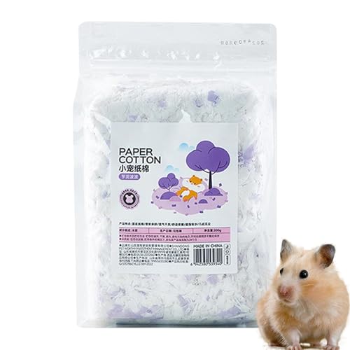 Generisch Comfortable Hamster Nesting Cotton, Warm Hamster Bedding, Small Animal Bedding, Hamster Nesting Cotton, Absorbent Paper Bedding, Hamster Bedding, Pet Bedding for Hamster von Generisch