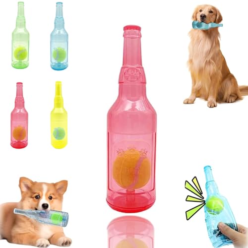 Generisch Crunchnplay Bottle Toy, Crunch and Play Bottle Toy, Squeeze Buddy Play Bottle Toy, Crunchnplay Bottle Toy for Dogs, Floating Bottle Cruncher Dog Toys, Crunch Play Bottle Toy (red,Large) von Generisch