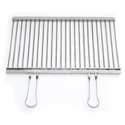 Generisch Edelstahl V2A Grillrost Verschiedene Größen und Varianten sehr hochwertig Handarbeit Made in Germany Stainless Steel Grill Grate (Standard, Breite 50cm, Tiefe 30cm) von Generisch