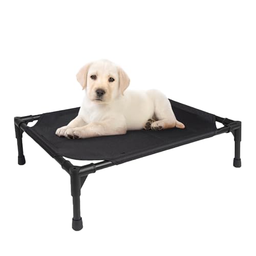 Generisch Elevated Dog Bed, Foldable Pet Cot with Removable Canopy, Portable Raised Dog Lounger, Breathable Oxford Fabric, Bonus Carrying Bag, Perfect for Camping, Beach, Backyard Generisch Elevated Dog Bed, Foldable Pet Cot with Removable Canopy, Portable Raised Dog Lounger, Breathable Oxford Fabric, Bonus Carrying Bag, Perfect for Camping, Beach, Backyard von Generisch