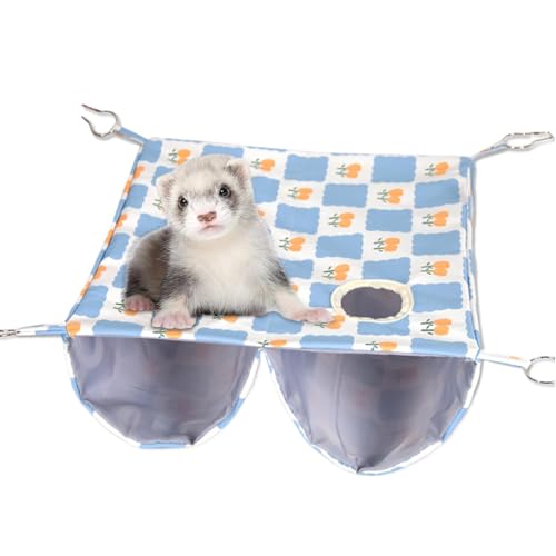 Generisch Frettchen -Hängematte für Käfig, Frettchen -Hängemattenspielzeug | Innenschlafnest Hängematte - Hook Design Cage Accessoires für Hamster, Chinchilla, Hedgehog von Generisch