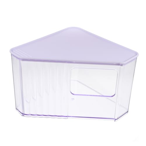 Generisch Hamster Badezimmer Toilette Hamsternest Hamstersandbad Hamstertoilette Badewanne Für Haustiere Chinchilla Badesand Reinigungsmittel Für Hamster Chinchilla- -badehaus Violet Abs von Generisch