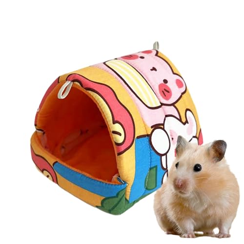 Generisch Hamsterhöhlenbett,Hamster-Warmbett | Hängemattenbett Schlafnest Hamsterhöhle,Hamster-Warmbett, Chinchilla-Betthöhle, kuschelig weich für Kaninchen, Mäuse von Generisch