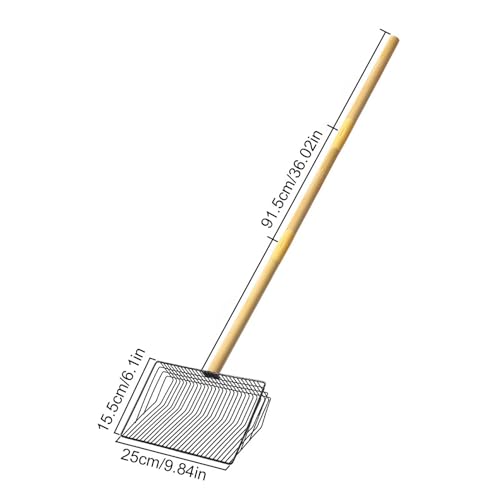 Generisch Hühnerkotschaufel, Kotschaufel aus Metall, robuster Hühnerstallrechen, Abnehmbarer Kotschaufel, antihaftbeschichteter robuster Hühnerstallrechen für Hühnerstallzubehör von Generisch