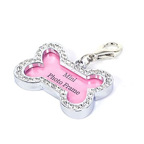 Generisch Hunde Fahrradanhänger Zubehör Diamond ID Tag Tag Pet Tag Pet Retrieval Tag Pet Supplies Luxus Zubehör Für Hunde (as Show, 3.2x2 cm) von Generisch