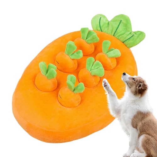 Generisch Hundekarotten-Plüschspielzeug, Karottengarten-Hundespielzeug - Karottensammler Katzenspielzeug | Karotten-Ziehspielzeug, Ananas- und Erdbeerpflückpuppen für Welpen, Kätzchen, kleine Hunde von Generisch