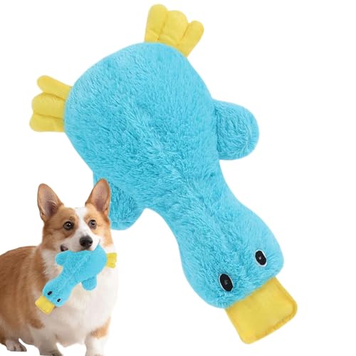 Generisch Hundekauen Spielzeug Plüsch, Hund Chew Squeaky Ente - Haustierpupfente Tierplüschkauen Spielzeug - Crinkle Paper Design kleine mittelgroße Hunde ziehen und beißen Figur für Garten, Zuhause von Generisch