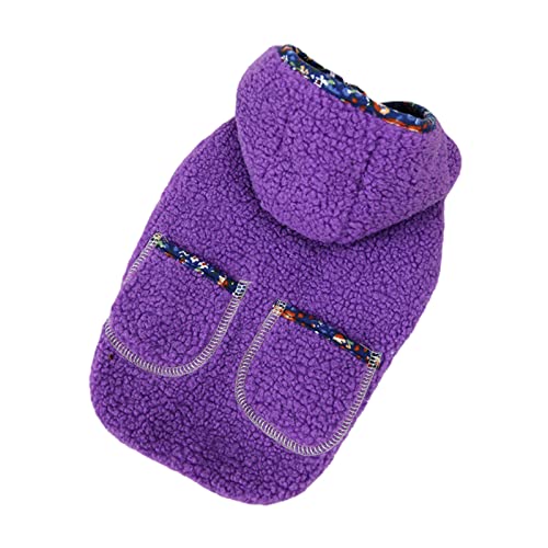 Generisch Hundekleid Welpenrock Hundeprinzessin Kleider Ballett Haustier Katze Hund Lässige Taschen Pullover Winter Warme Kleidung Kleid Kleidung Fahrradanhänger Und Für Hunde (c-Purple, L2) von Generisch