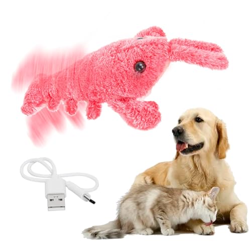 Generisch Hundespielzeug Lobster Interactive Dog Toy, Hundespielzeug Unzerstörbar, quietschendes Hundespielzeug, Kauspielzeug für mittlere und große Hunde zum Spielen (3PCS) von Generisch