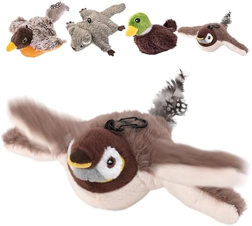 Generisch Interaktives Katzenspielzeug, Vogel Katzenspielzeug, Vogelspielzeug für Katzen, Interactive Cat Toy, Flapping Bird Cat Toy (Spatz) von Generisch