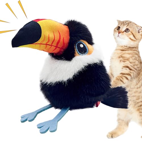 Generisch Interaktives Zwitschernder Vogel Katzenspielzeug, Interaktives Katzenspielzeug Mit Flattern Und Zwitschern, USB Wiederaufladbar, Aktivierbar Zur Förderung Von Jagdtraining Und Selbstspiel Generisch Interaktives Zwitschernder Vogel Katzenspielzeug, Interaktives Katzenspielzeug Mit Flattern Und Zwitschern, USB Wiederaufladbar, Aktivierbar Zur Förderung Von Jagdtraining Und Selbstspiel von Generisch