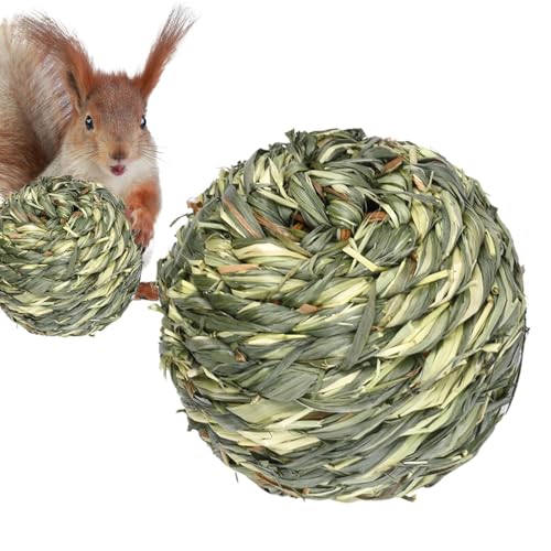 Generisch Kaninchen Kauspielzeug Natürlicher Timothy Heu Stick Hamstergrasballen Kleintiere Kauspielzeug, Natürliche Kaubälle Zahnpflege Für Häschen Chinchilla Hamster Meerschweinchen Rennmäuse von Generisch