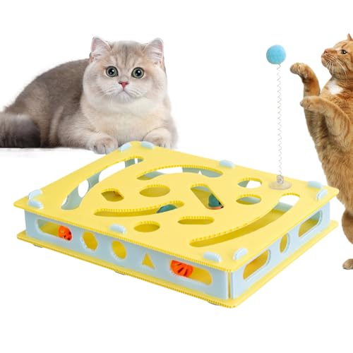 Generisch Katzen Denkspielzeug, Interaktives Intelligenzspielzeug Zur Katzenförderung, Labyrinthspiel Mit Glockenbällen, Haustierzubehör Für Wohnungskatzen Zur Bewegungsförderung Und Gegen Langeweile Generisch Katzen Denkspielzeug, Interaktives Intelligenzspielzeug Zur Katzenförderung, Labyrinthspiel Mit Glockenbällen, Haustierzubehör Für Wohnungskatzen Zur Bewegungsförderung Und Gegen Langeweile von Generisch