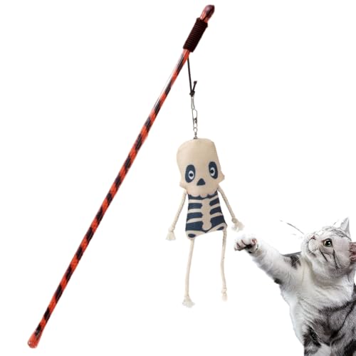 Generisch Katzenangel - Halloween Katzenangel Indoor | Trainingsangel Mit Kürbisgeist Zur Jagdsimulation Für Bewegung Drinnen Und Draußen Generisch Katzenangel - Halloween Katzenangel Indoor | Trainingsangel Mit Kürbisgeist Zur Jagdsimulation Für Bewegung Drinnen Und Draußen von Generisch