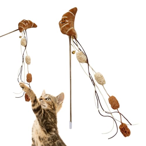 Generisch Katzenangel Spielzeug - Futter-Motiv Katzenspielzeug Mit Glocke | Interaktiver Fänger & Trainingshilfe Für Reaktion, Spielspaß Und Bewegung Bei Allen Rassen Im Haus Generisch Katzenangel Spielzeug - Futter-Motiv Katzenspielzeug Mit Glocke | Interaktiver Fänger & Trainingshilfe Für Reaktion, Spielspaß Und Bewegung Bei Allen Rassen Im Haus von Generisch