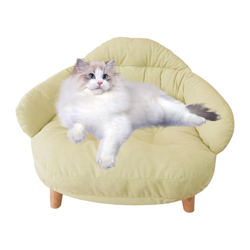 Generisch Katzencouchbett, Haustierbetten für Katzen,Hundebett mit Beinen, bequemes Hundesofa, Couch | Waschbares Haustier-Couchsofa, weiches Katzennestbett für Wohnzimmer und Schlafzimmer von Generisch