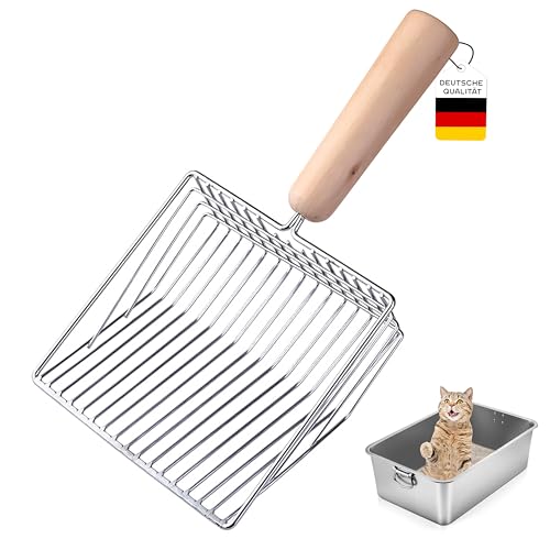 PQTETRA Katzenstreuschaufel,Katzenkloschaufeln,Katzenschaufel für Katzenklo,Katzenklo Schaufel,Katzenschaufel Metall,Katzenstreu Schaufel,Katzentoilette Schaufel,Streuschaufel Katzenklo Schippe von Generisch