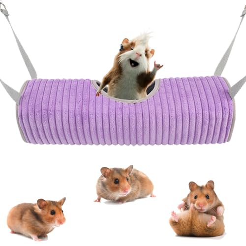 Generisch Kleintier-Hängematte, Haustier-Hängematte, Schlafhaus - Hamsterhöhlen-Hängematte - Kleines Haustierhöhlenbett mit Haken und Seilen für Frettchen, Hamster, Eichhörnchen, Chinchillas von Generisch