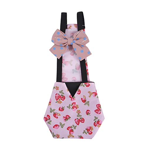 Generisch Kreativer Henne-Overall-Spaß-Bogenhalfter-Henne-Schutz-Feder-Halter für Geflügel-Schutz-nettes Huhn-Overall Hundejacke Weihnachten (Pink, M) von Generisch