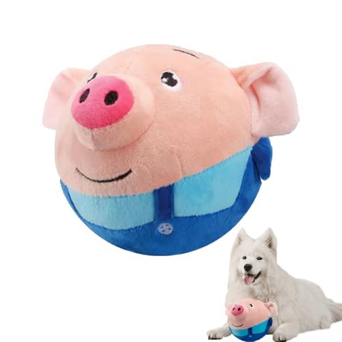 Generisch Magic Piggy, Paw Moon Ball, Washable Talking Animal Plush Toy, Interactive Dog Toy Indestructible, Bewegliches Hundespielzeug, Electric Dog Toy Movable (1 pcs) von Generisch